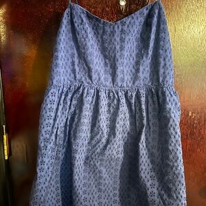 Old Navy Blue Eyelet A-Line Skirt